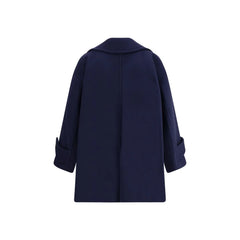 Chloé Blue Wool Coat - IT38 | S