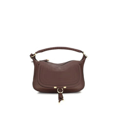 Bolso de hombro Chloé de cuero de ternero burdeos Bos Taurus