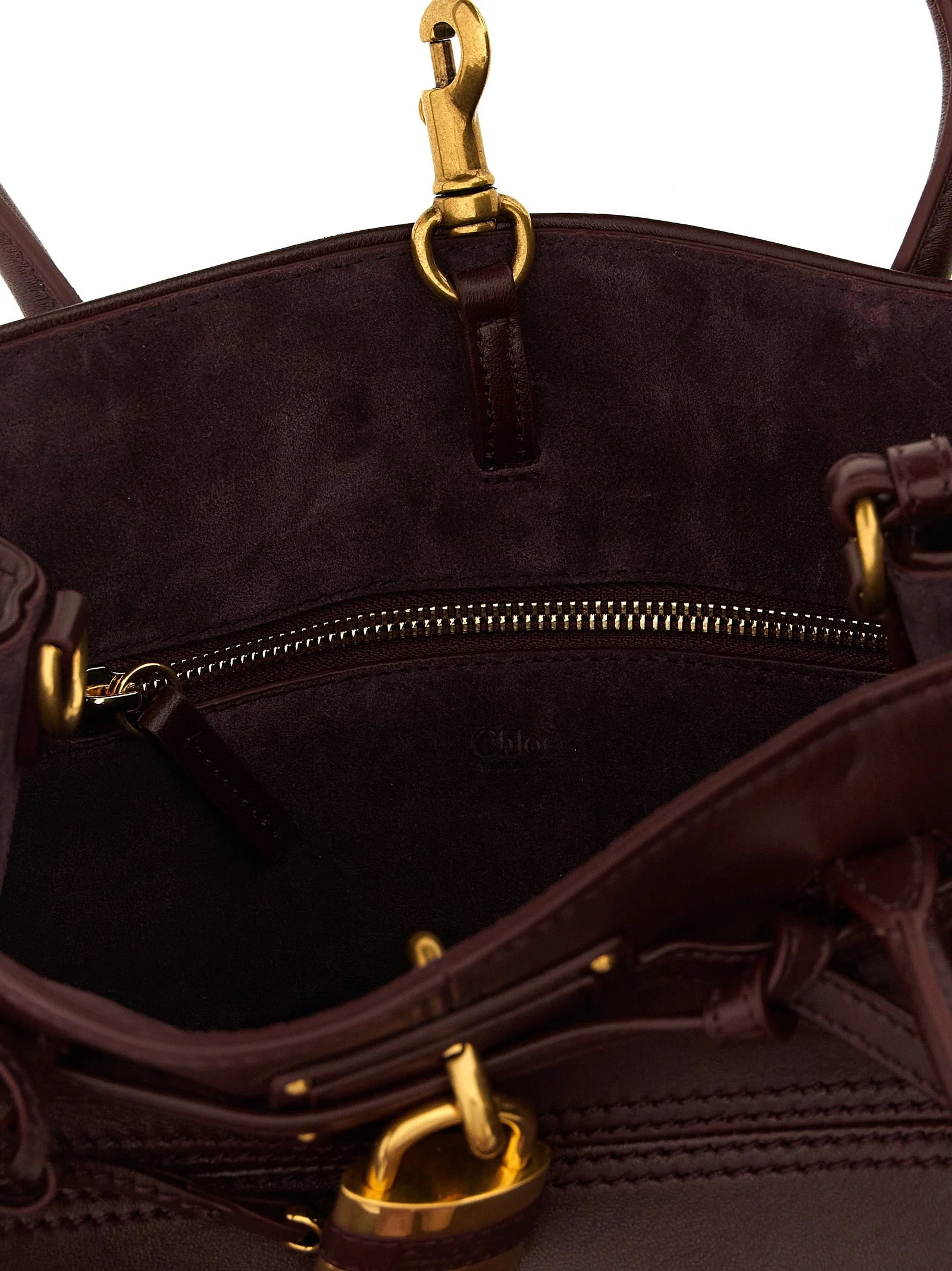 Chloé Bordeaux Lamb Leather Shoulder Bag