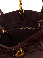 Chloé Bordeaux Lamb Leather Shoulder Bag