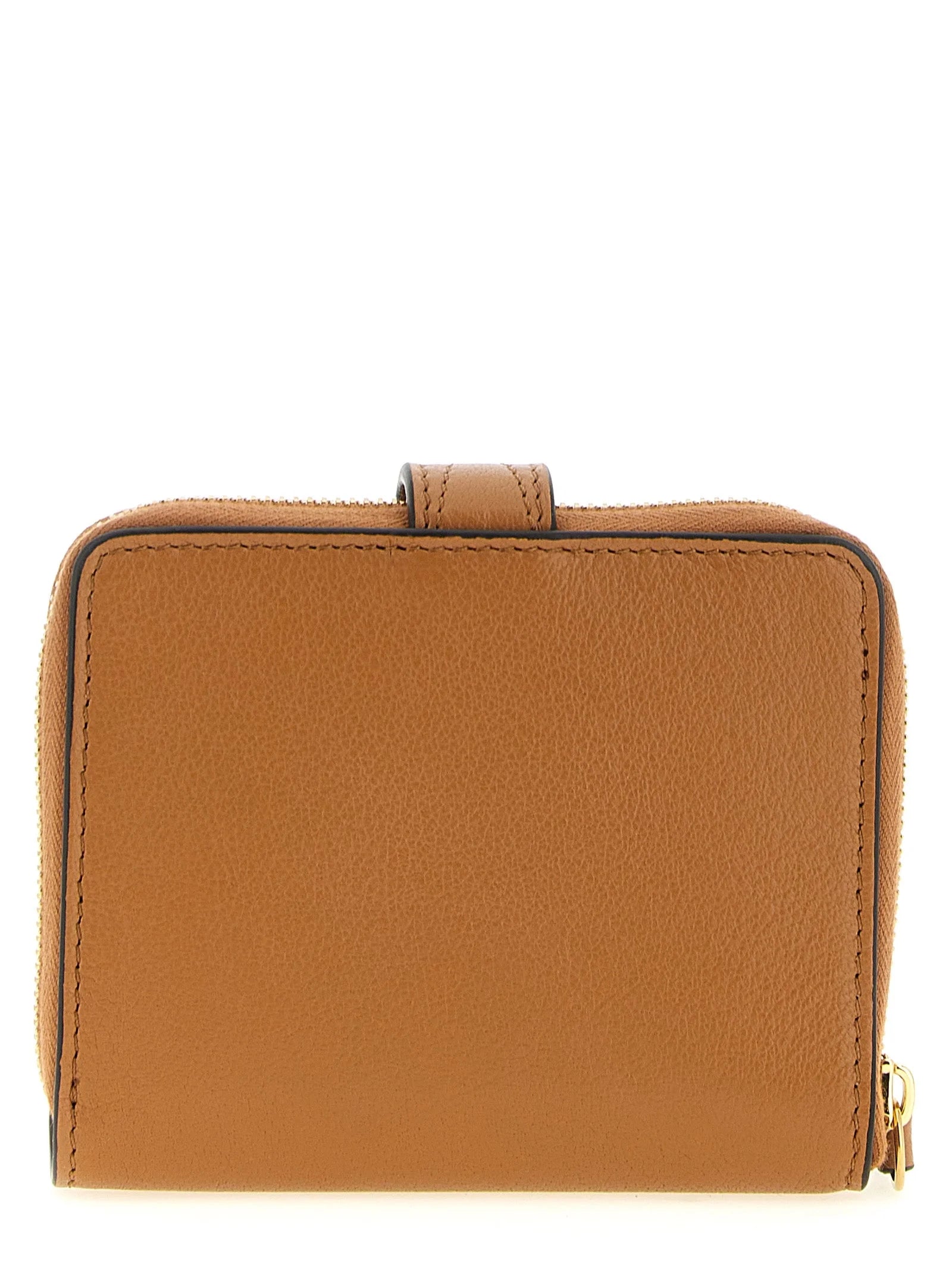Chloé Brown Buffalo Leather Cardholder