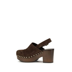 Chloé Brown Calf Leather Bos Taurus Clogs