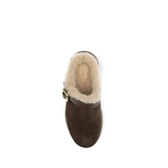 Chloé Brown Calf Leather Bos Taurus Mules
