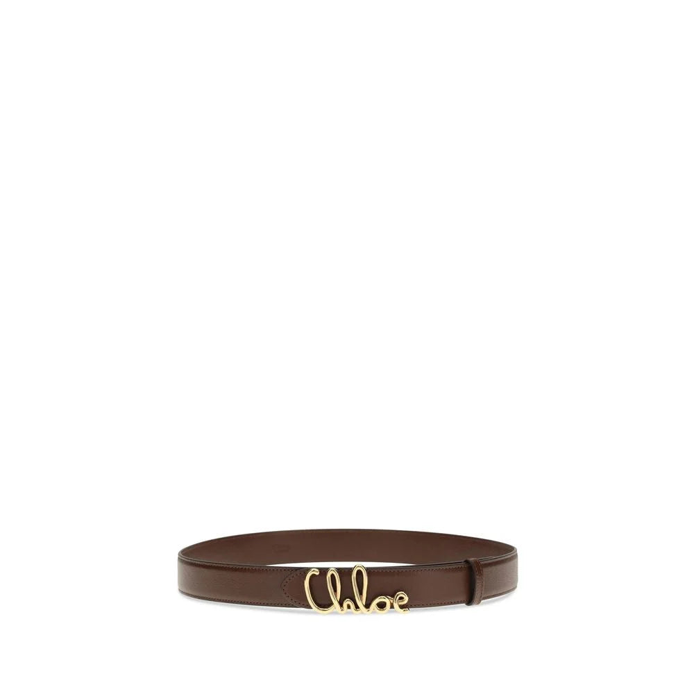 Chloé Brown Calf Leather Bos Taurus Regular Belt - L