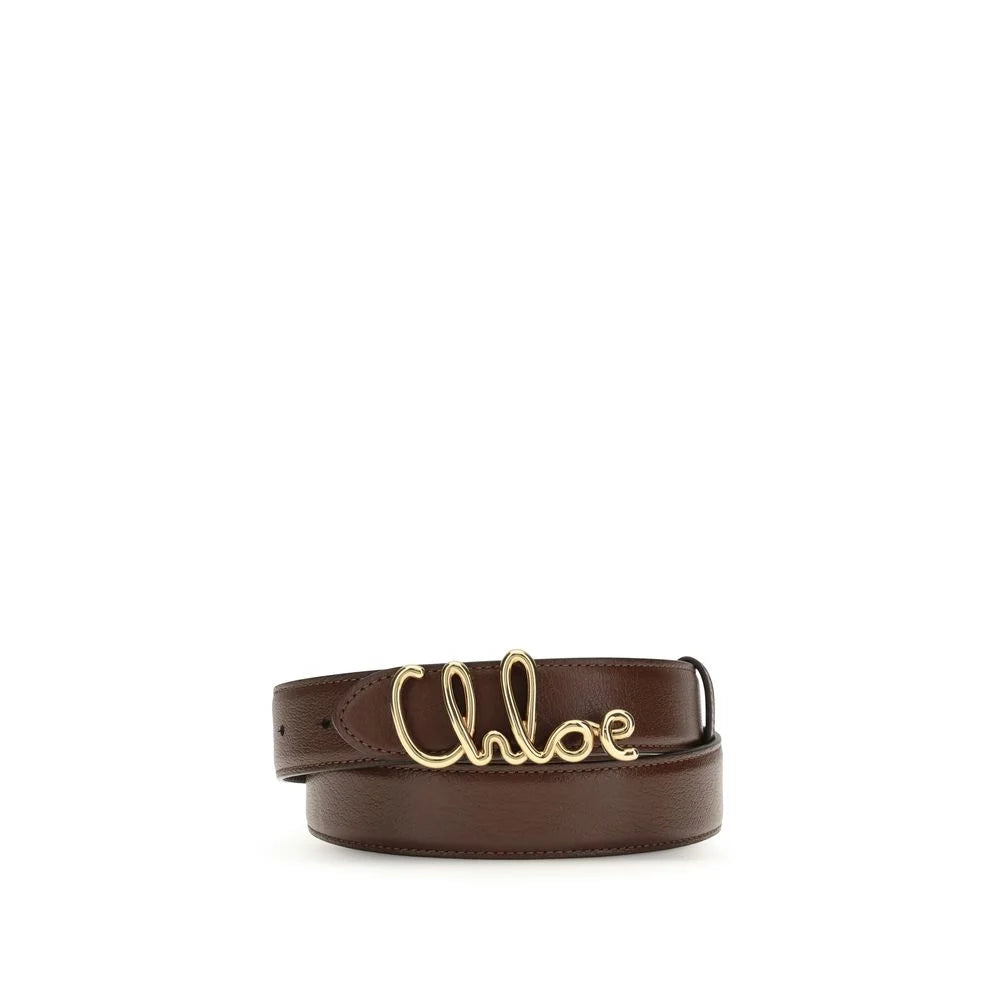 Chloé Brown Calf Leather Bos Taurus Regular Belt - L