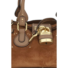 Bolso bandolera de cuero de becerro marrón Chloé