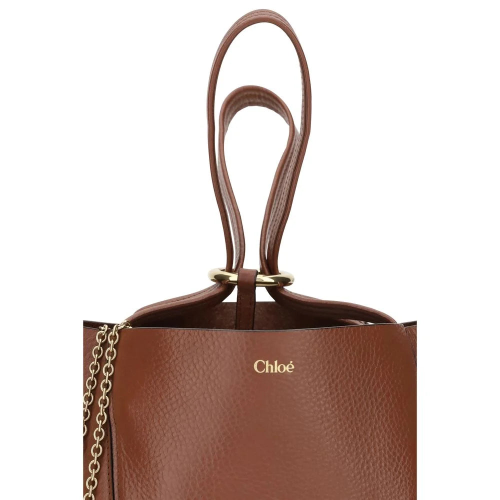 Chloé Brown Calf Leather Bos Taurus Shoulder Bag