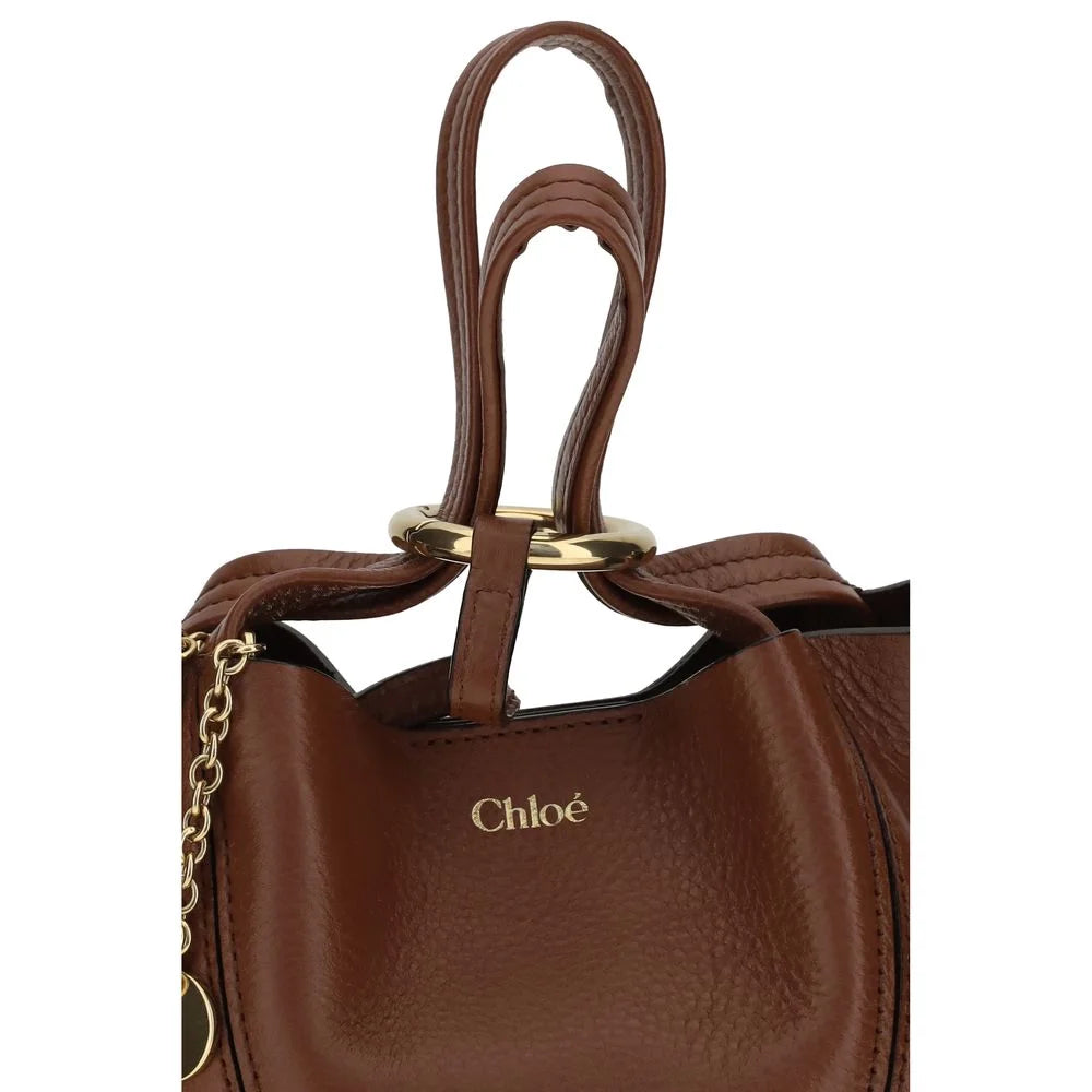 Chloé Brown Calf Leather Bos Taurus Shoulder Bag