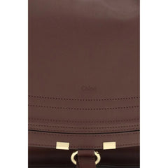 Chloé Hnědá kožená kabelka Bos Taurus na rameno
