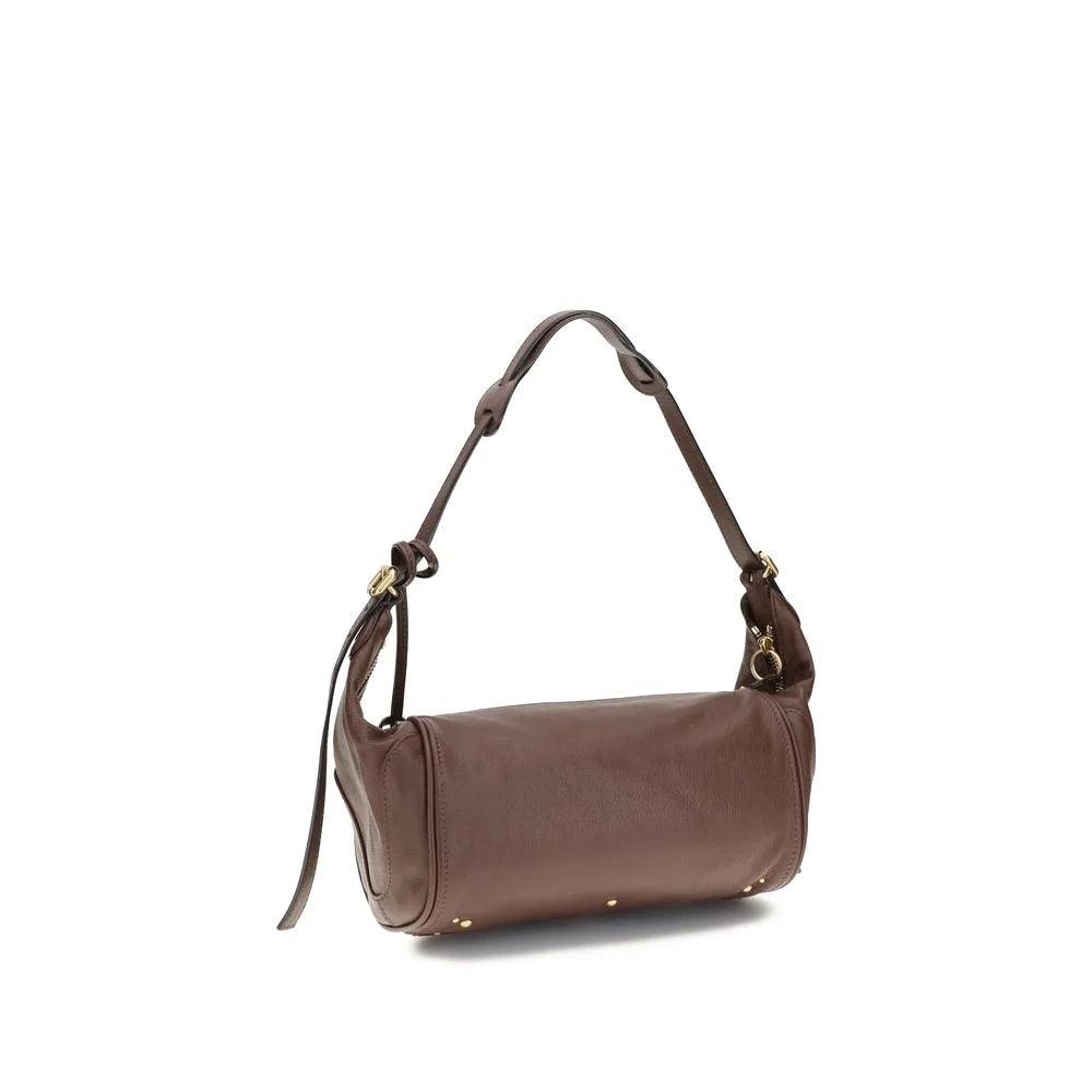 Bolso de hombro Chloé de cuero de ternero marrón Bos Taurus
