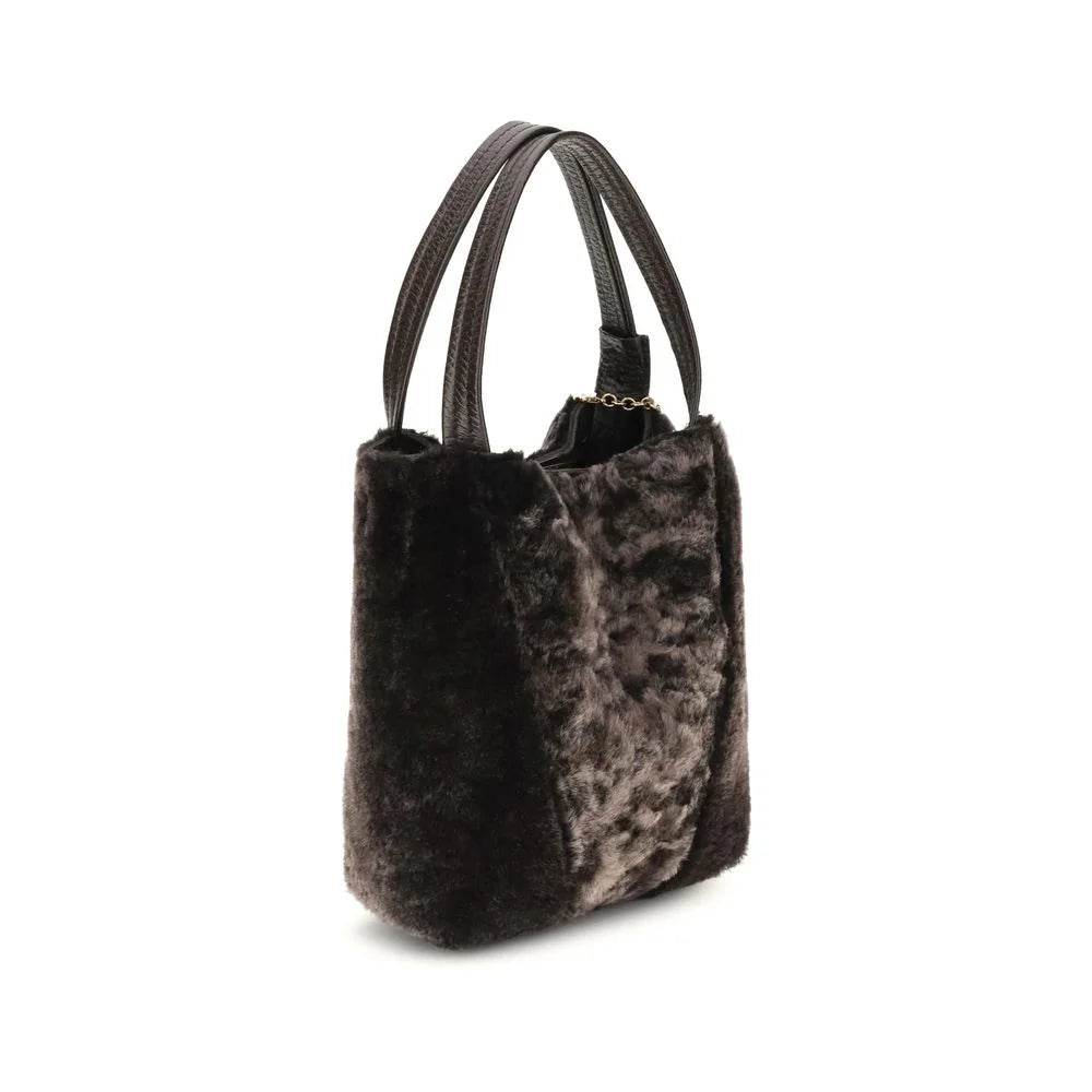 Chloé Brown Fur Shoulder Bag