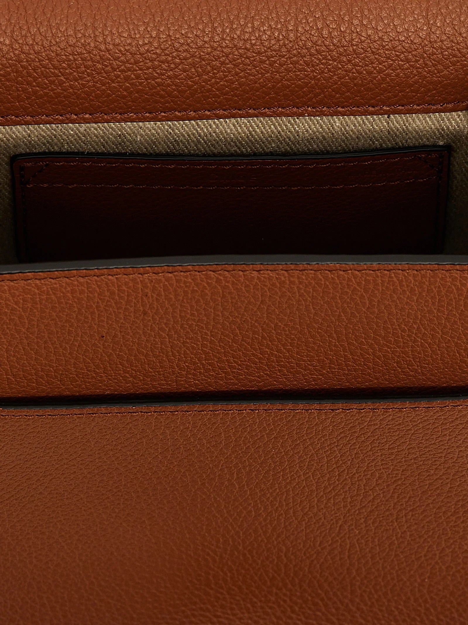 Chloé Brown Lamb Leather Crossbody Bag