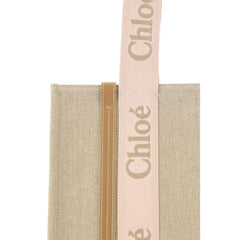 Chloé Brown Linen Shoulder Bag