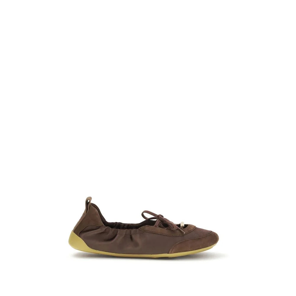 Chloé Brown Polyester Ballet Flats