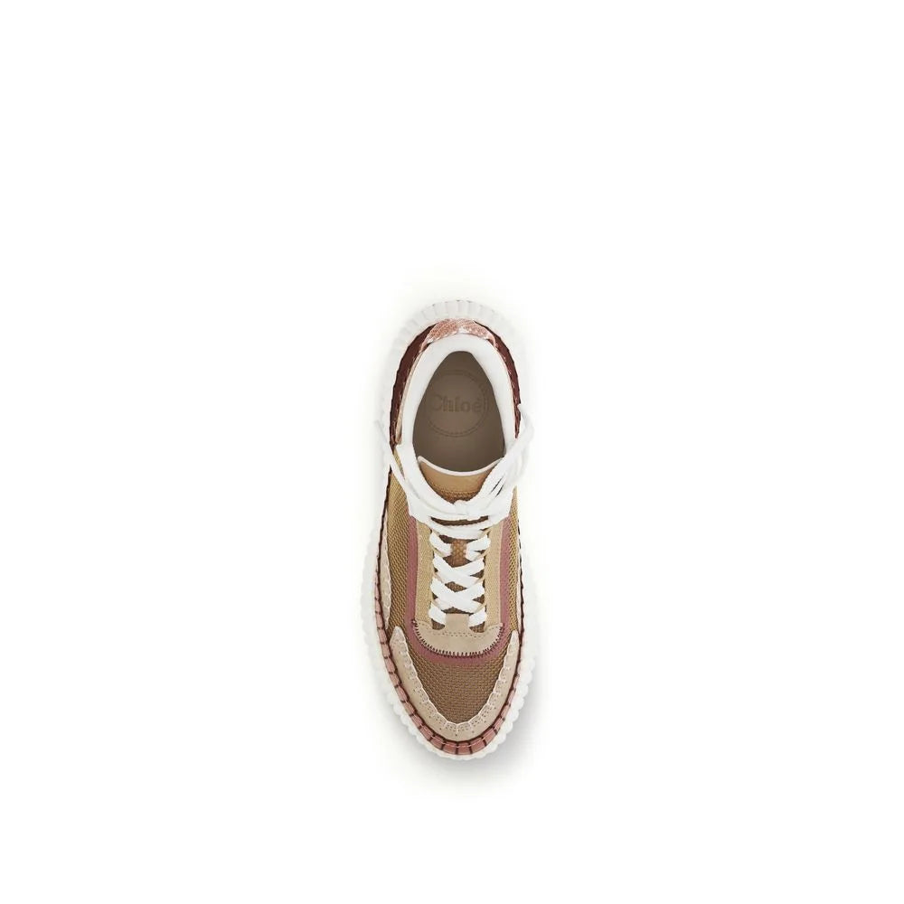 Chloé Brown Polyester Chunky Sneakers - EU41/US11