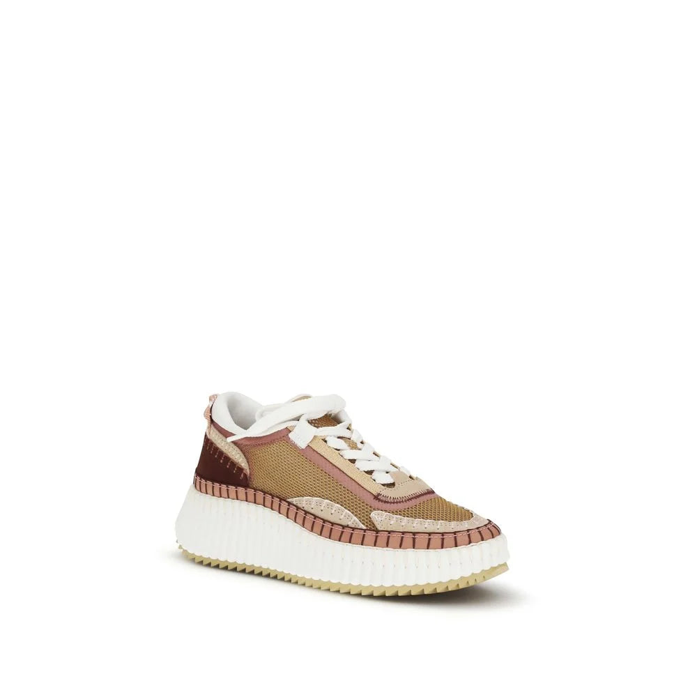 Chloé Brown Polyester Chunky Sneakers - EU41/US11