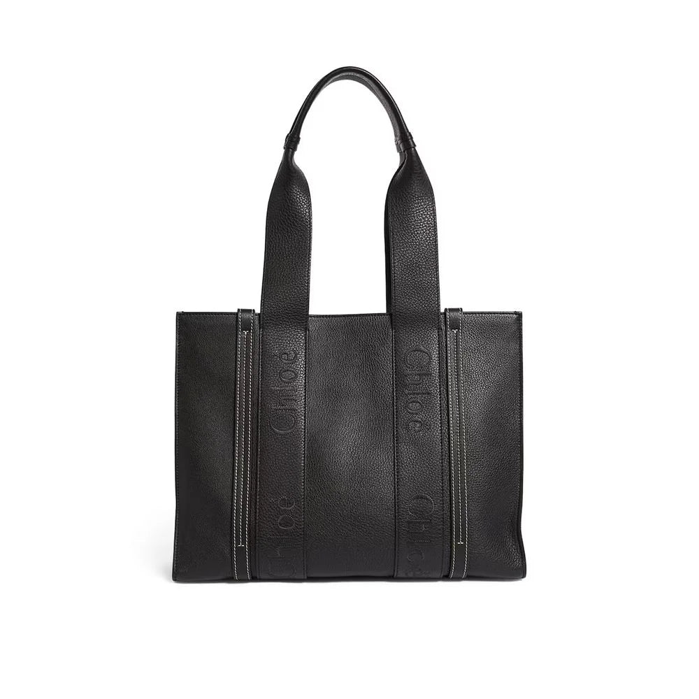Chloé Chloe Woody Medium Leather Tote Bag