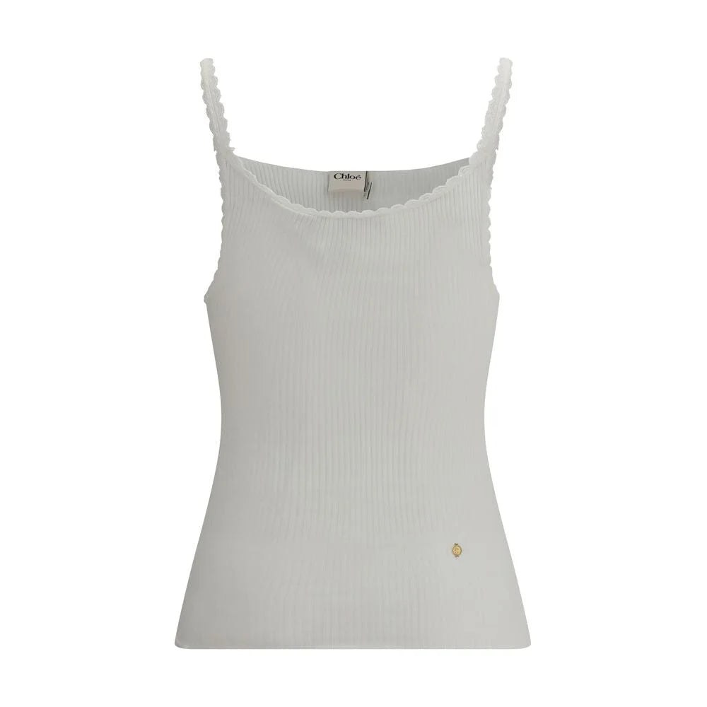 Chloé Cotton tank Top - XS/S - Tank Tops