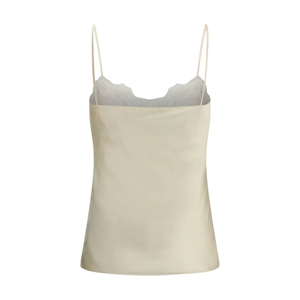 Chloé Cream Silk Top - IT36 | XS