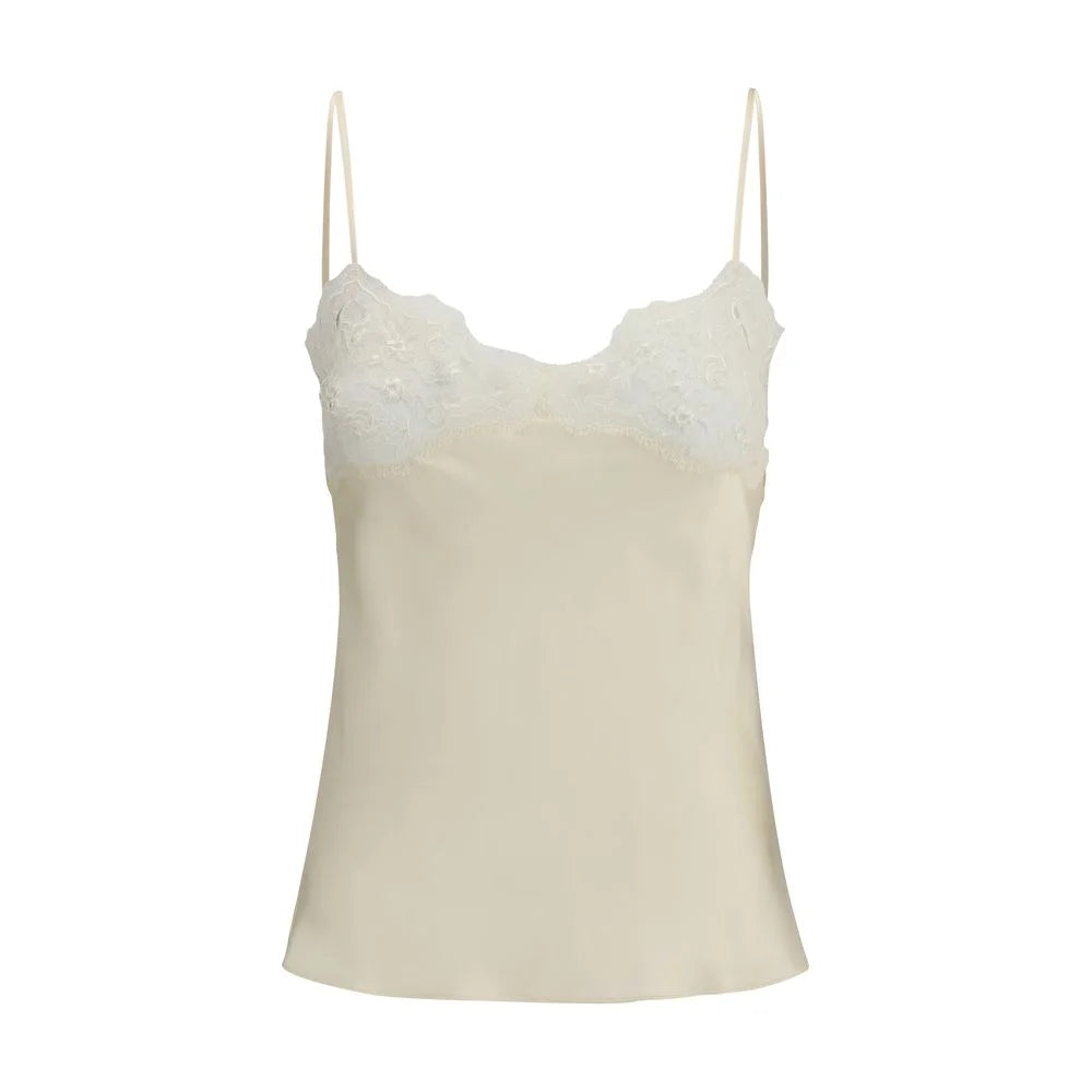 Chloé Cream Silk Top - IT36 | XS