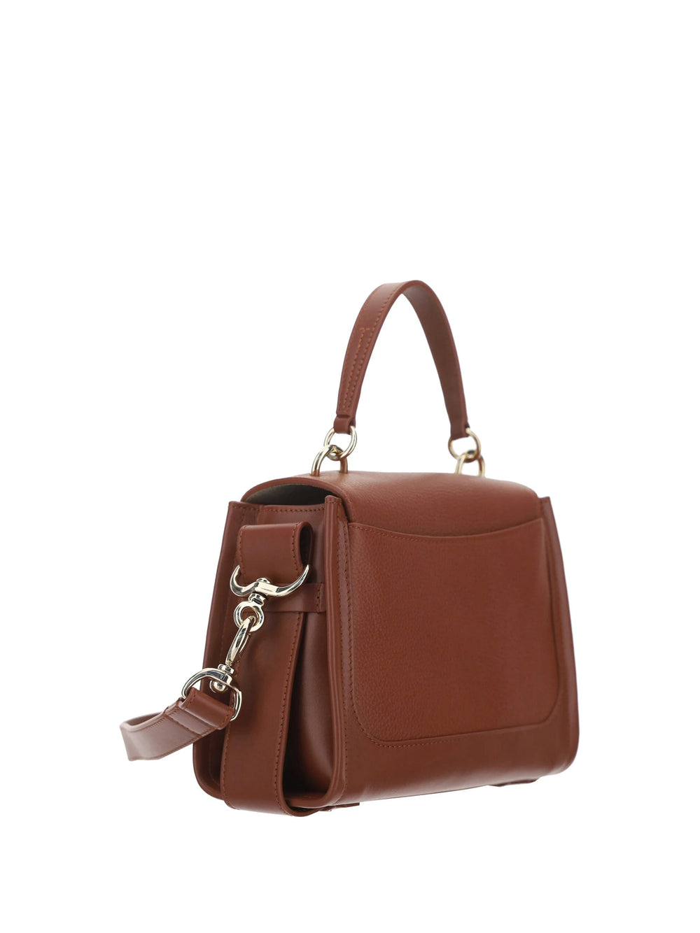 Chloé Elegant Sepia Brown Calfskin Shoulder Handbag - Shoulder Bags