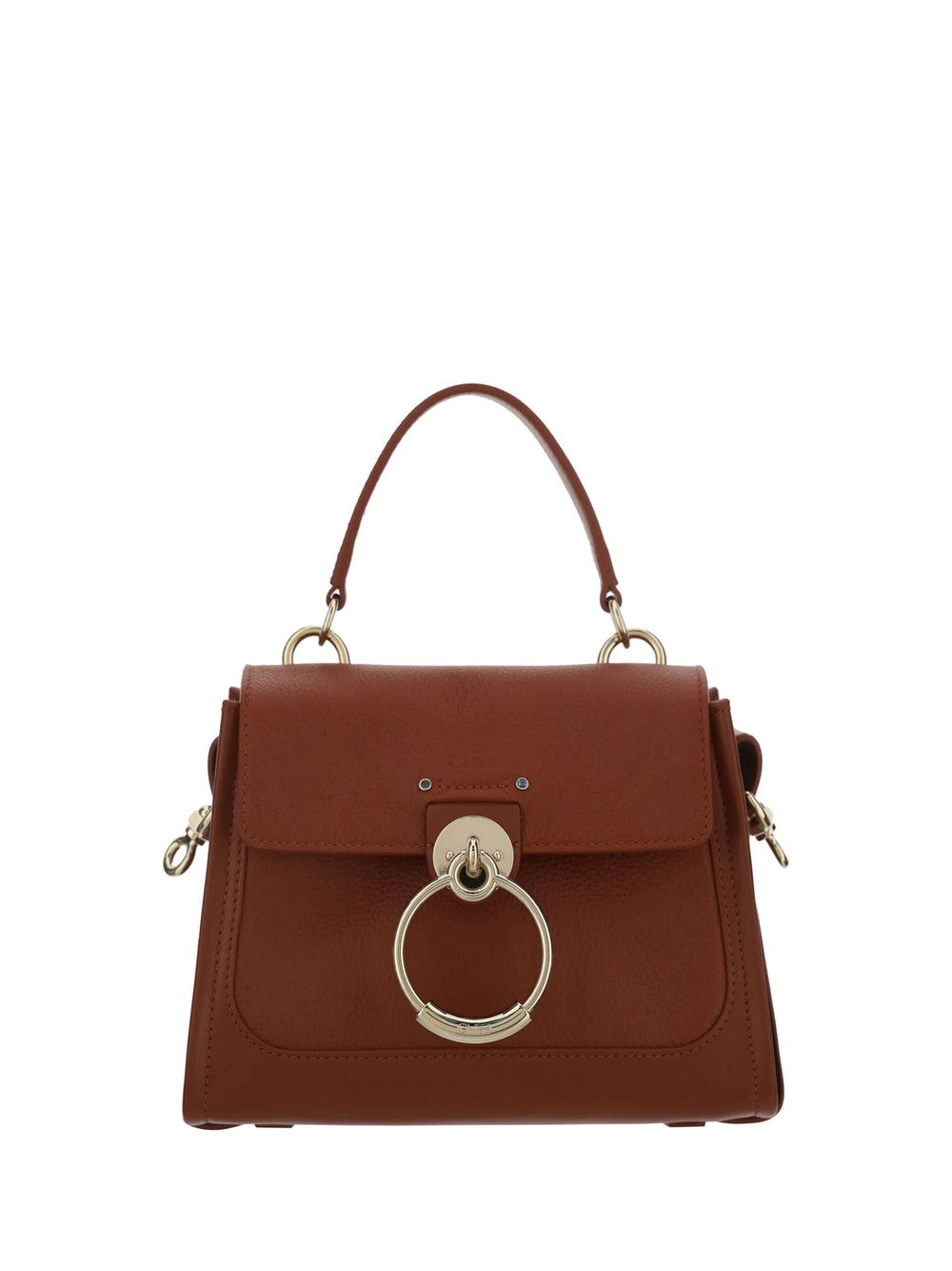 Chloé Elegant Sepia Brown Calfskin Shoulder Handbag - Shoulder Bags