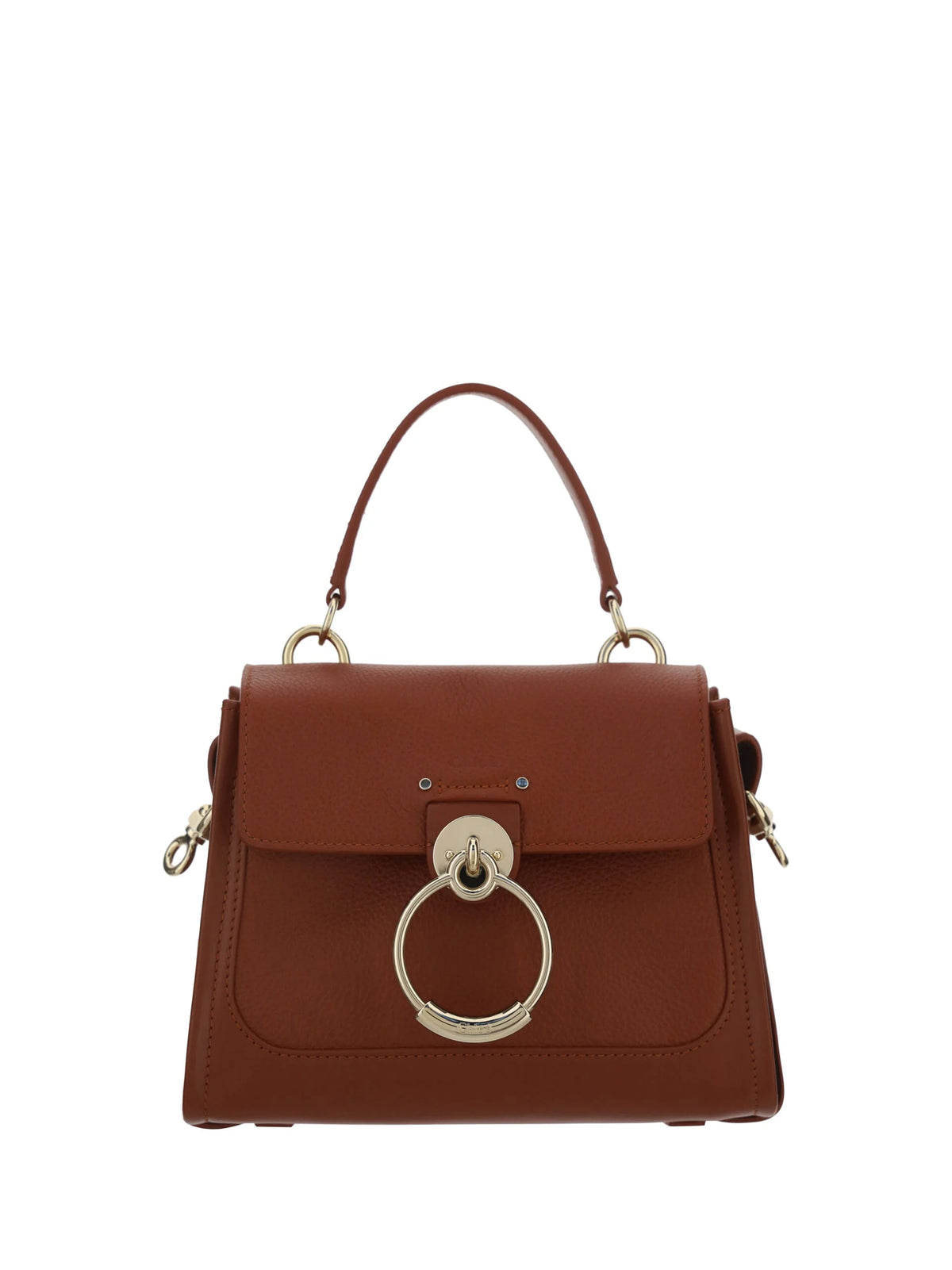Chloé Elegant Sepia Brown Calfskin Shoulder Handbag - Shoulder Bags