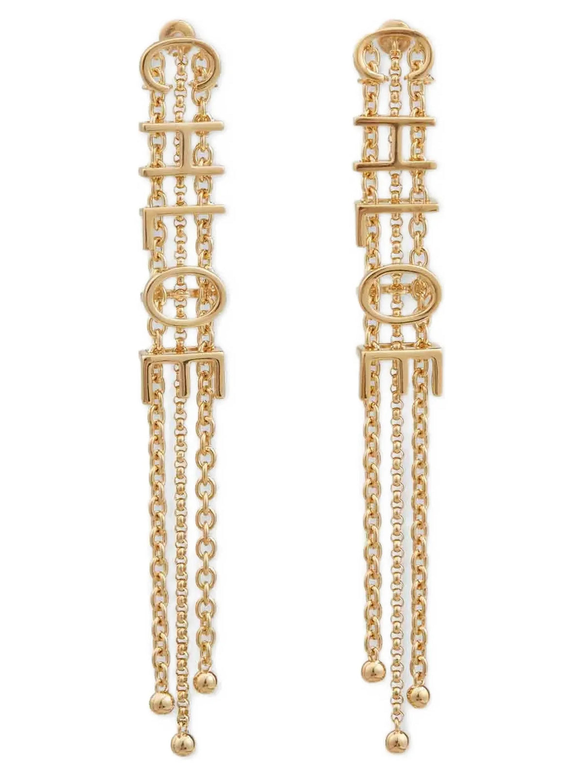 Chloé Gold Brass Earrings - One Size