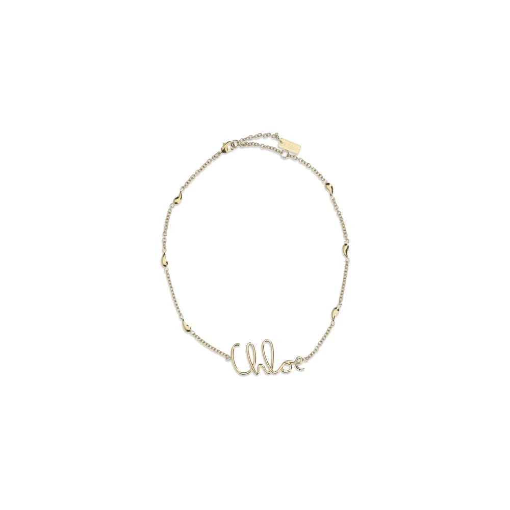 Chloé Gold Brass Necklace - One Size