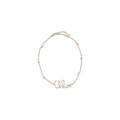 Chloé Gold Brass Necklace - One Size