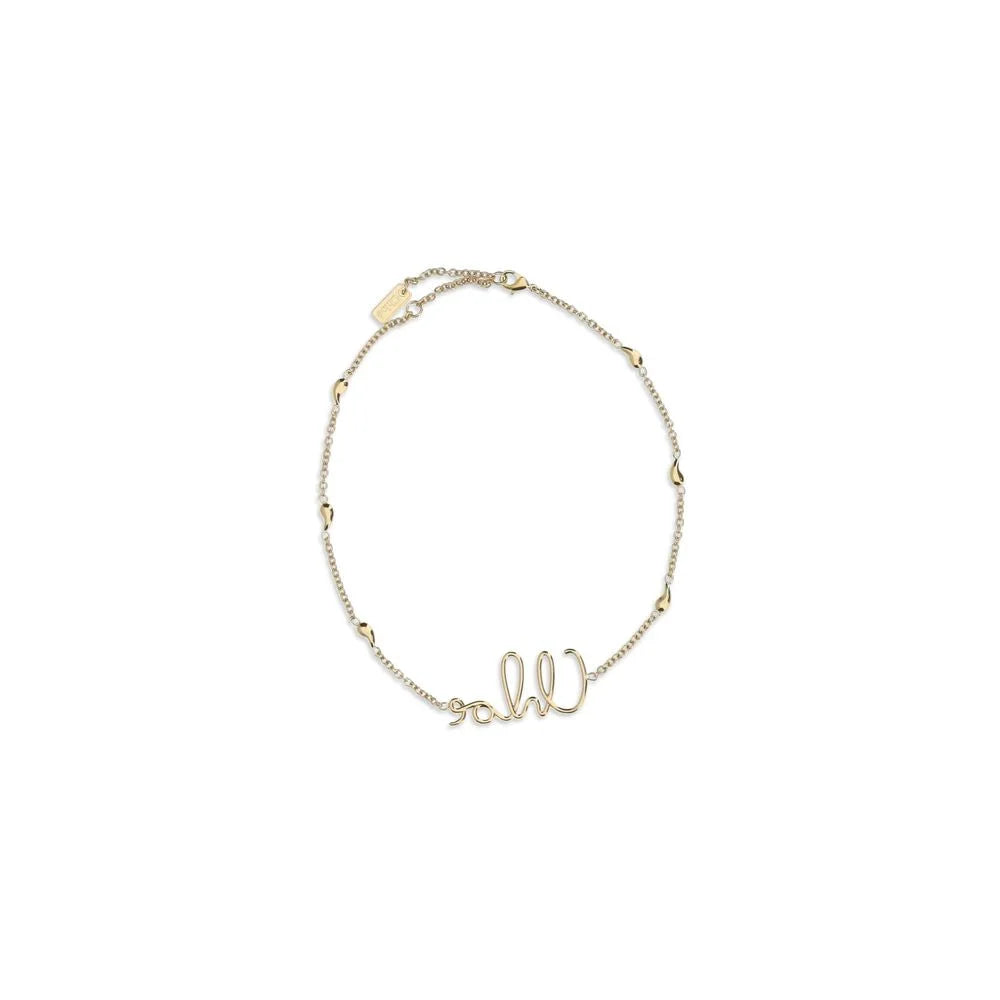 Chloé Gold Brass Necklace - One Size
