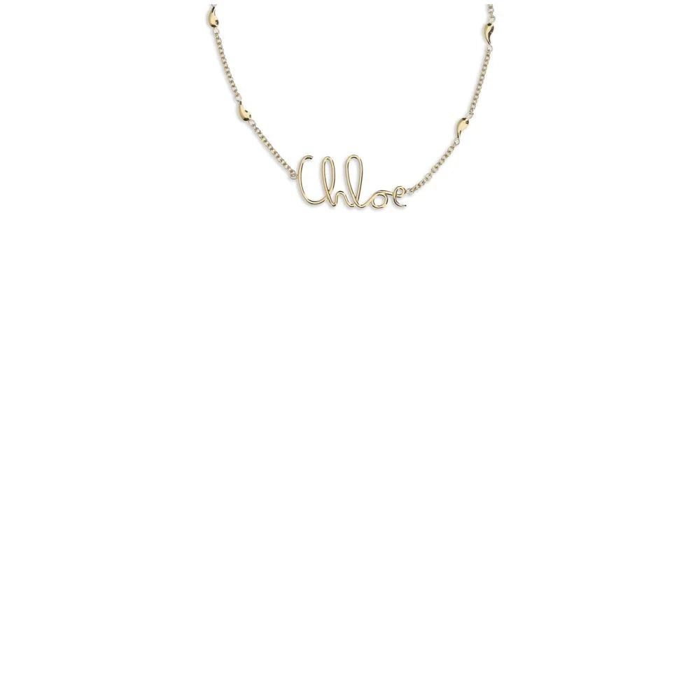 Chloé Gold Brass Necklace - One Size