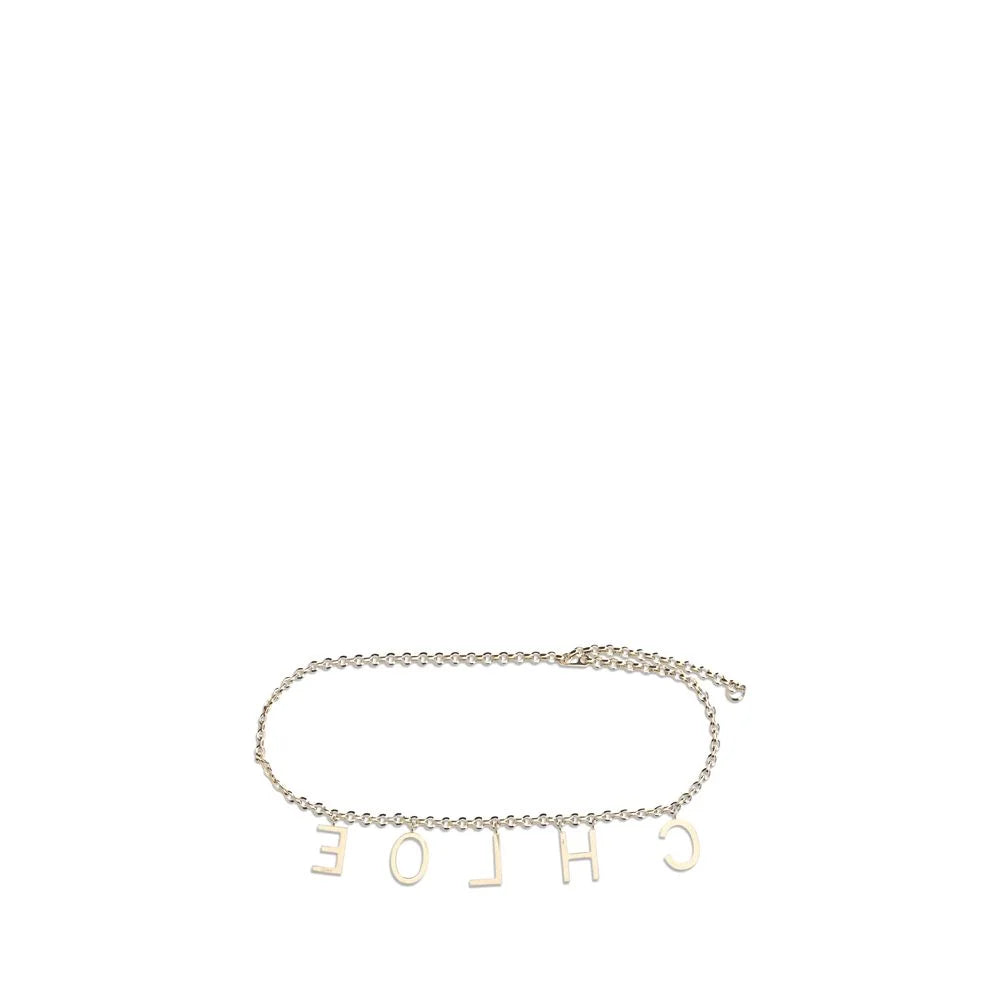 Chloé Gold Metal High-Waist Belt - UNI