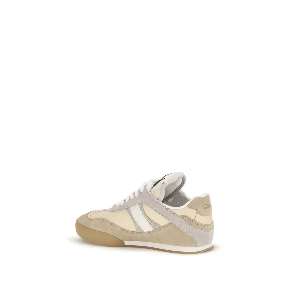 Chloé Gray Calf Leather Bos Taurus Athletic Sneakers
