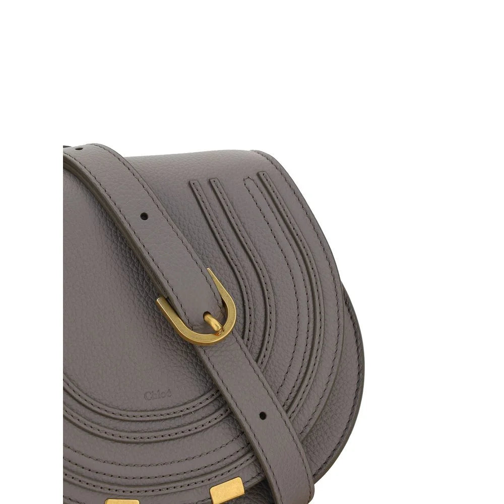 Chloé Gray Calf Leather Bos Taurus Shoulder Bag