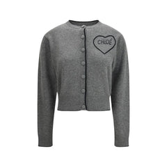 Chloé Gray Wool Cardigan - S