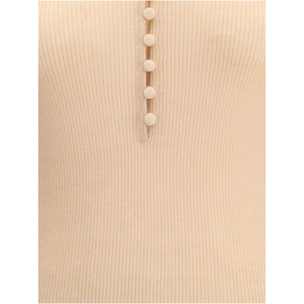 Chloé Merino Wool Henley Sweater - Sweaters