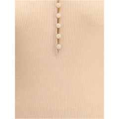 Chloé Merino Wool Henley Sweater - Sweaters