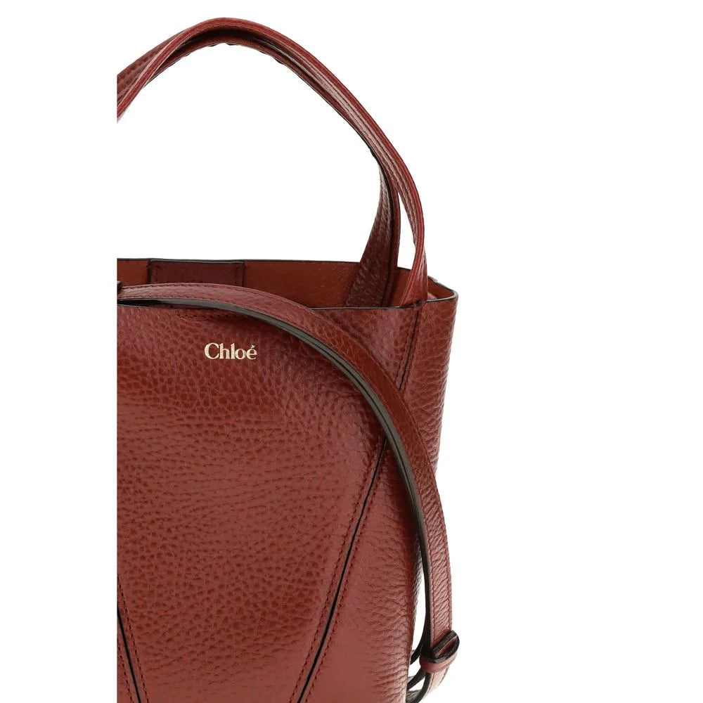 Chloé Mehrfarbige Kalbsleder-Bos-Taurus-Schultertasche