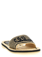 Chloé Multicolor Cotton Slides