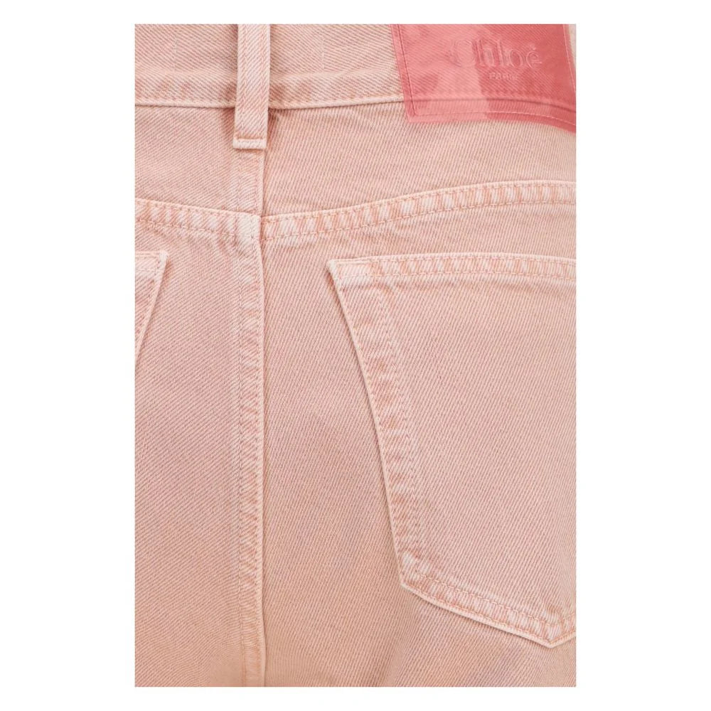 Chloé Multicolor Cotton Straight-Leg Jeans - W25