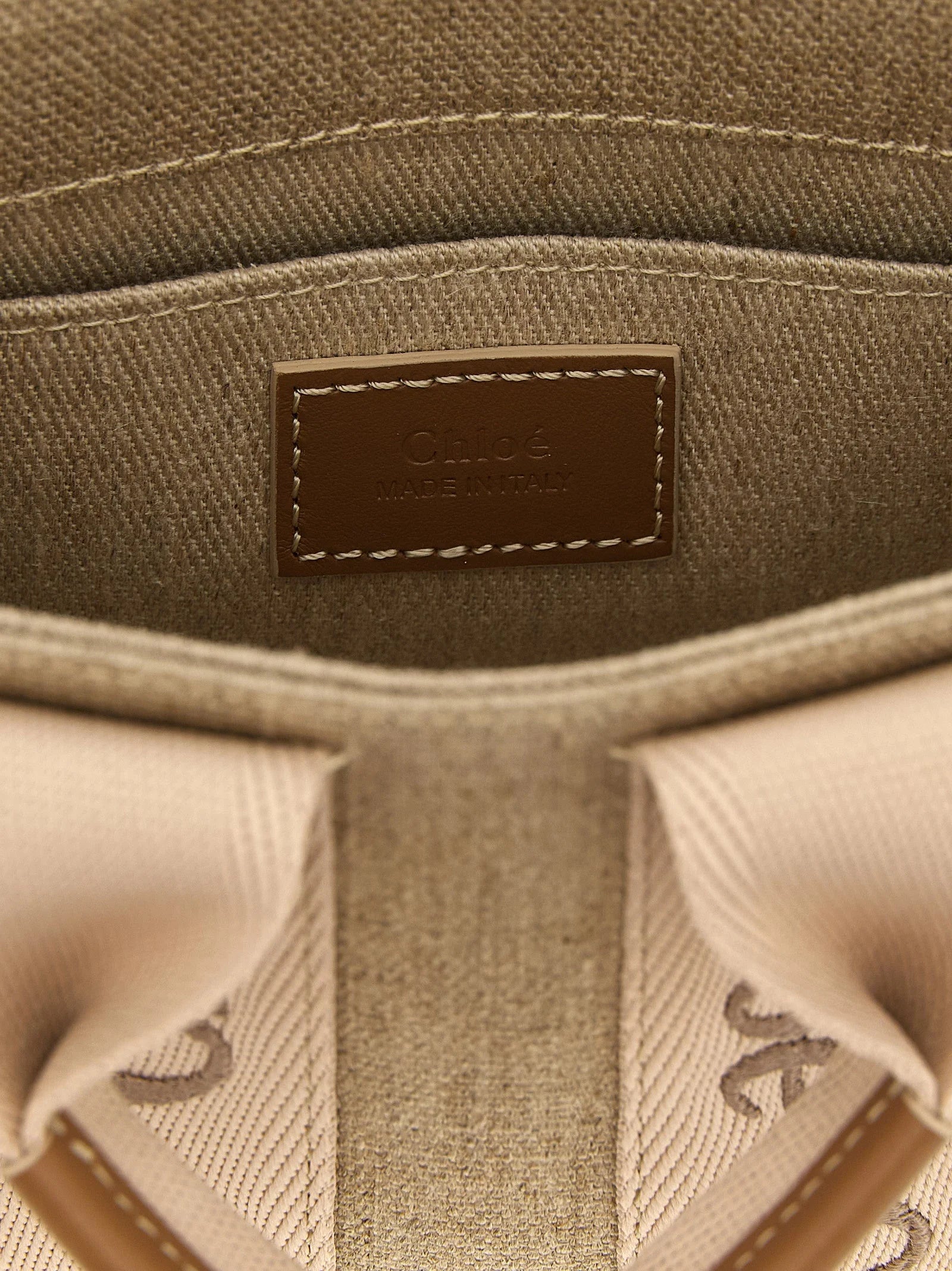 Chloé Multicolor Linen Handbag