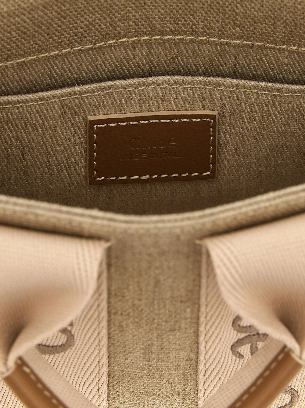 Chloé Multicolor Linen Handbag