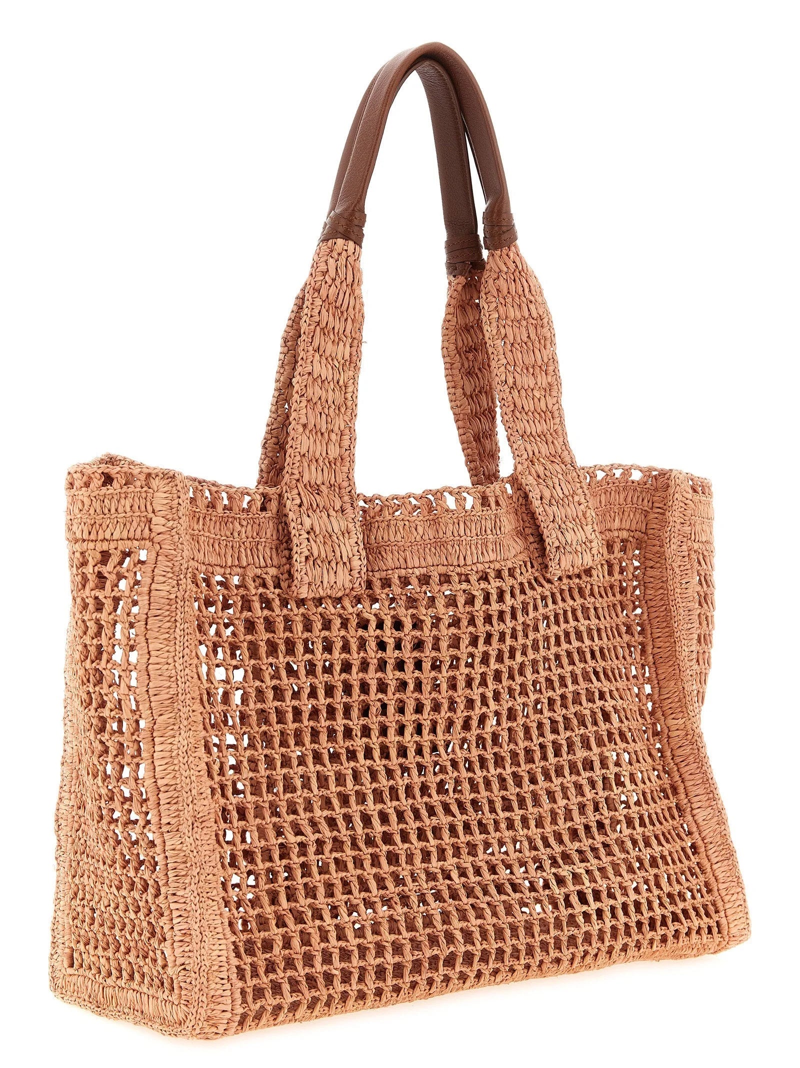 Chloé Multicolor Raffia Tote Bag