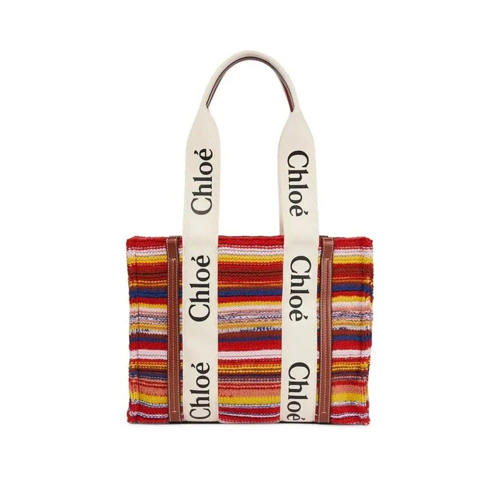 Chloé Multicolor Wool Tote Bag