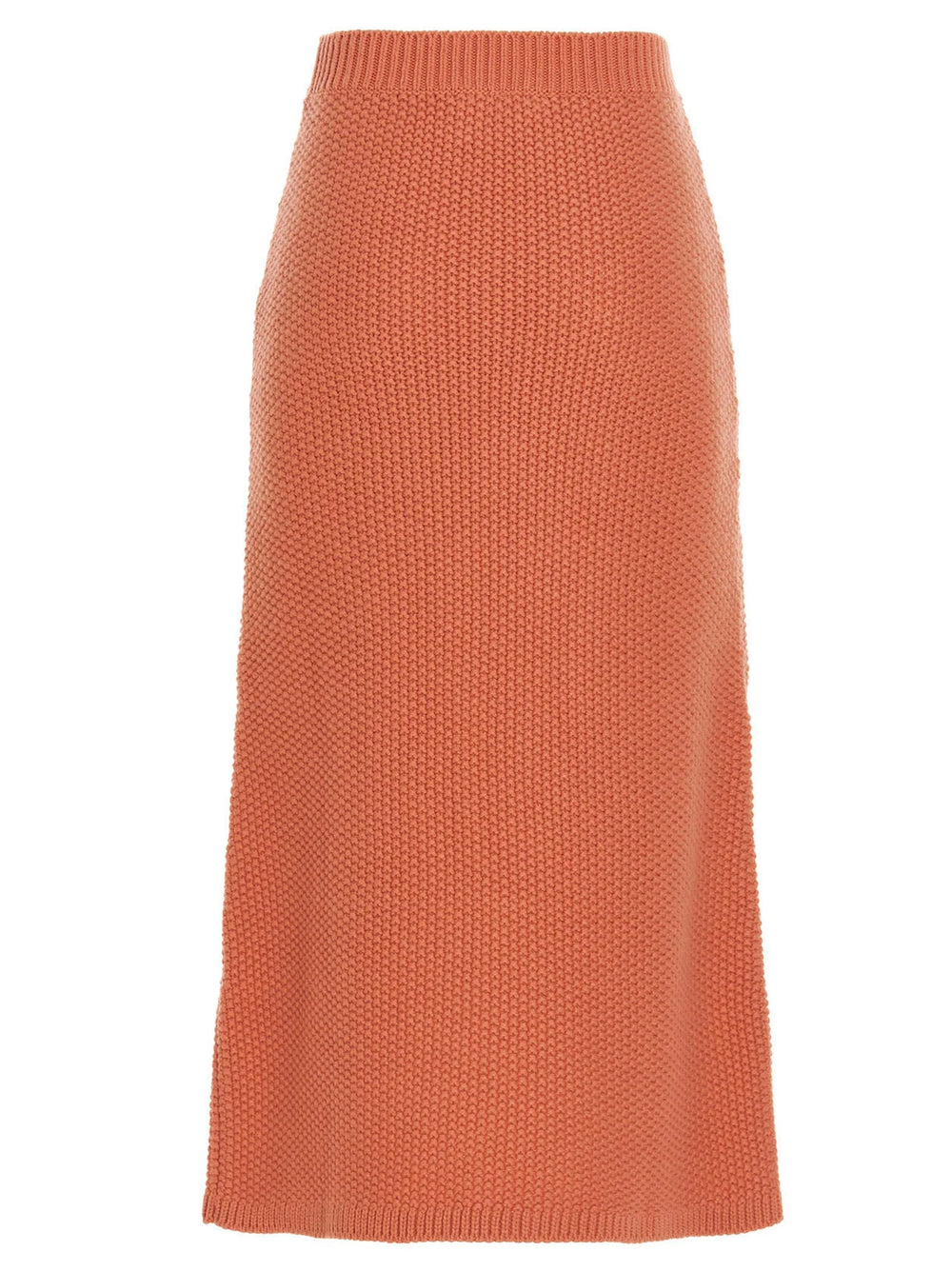 Chloé Orange Cashmere Mini Skirt - S