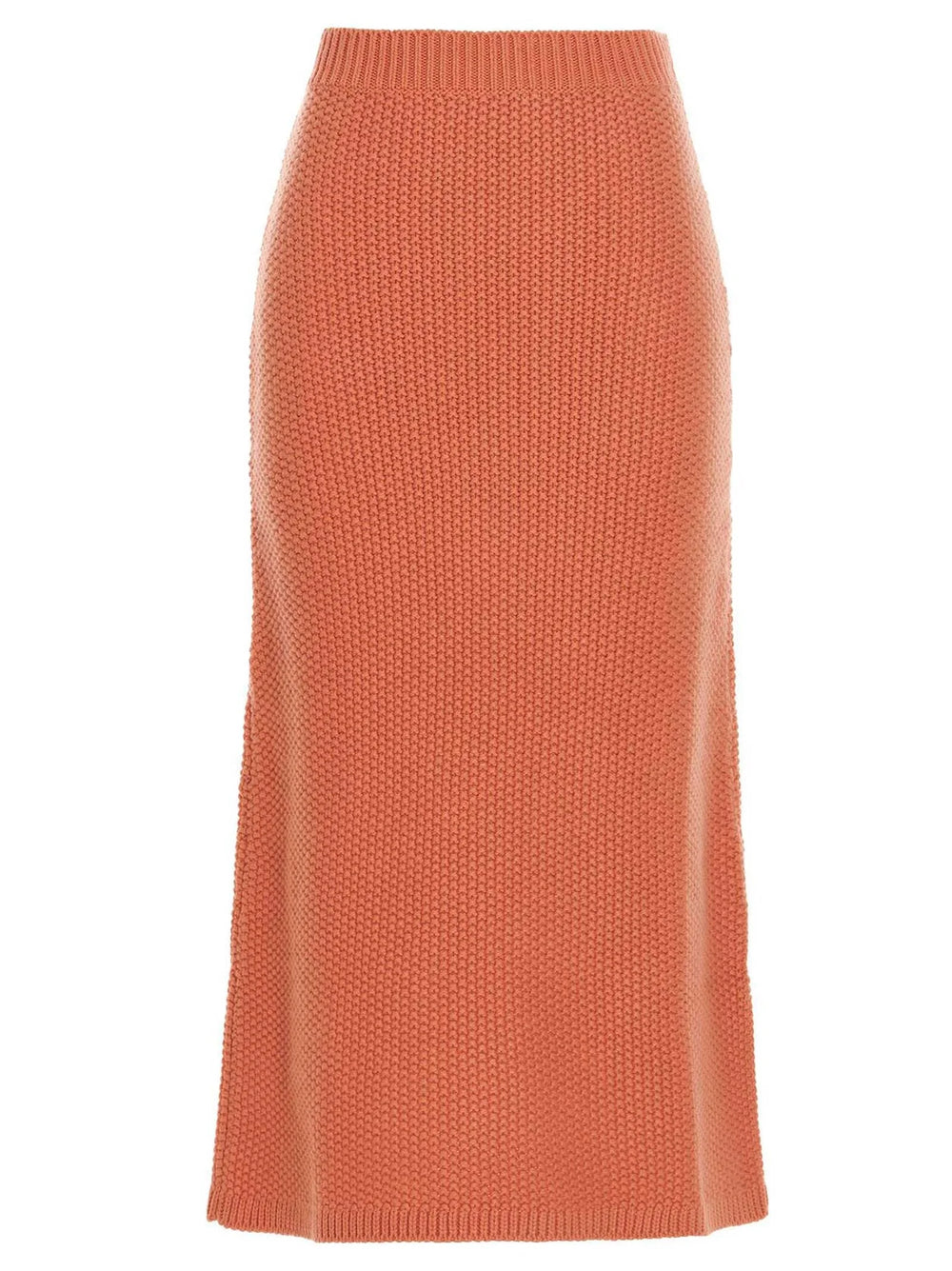 Chloé Orange Cashmere Mini Skirt - S