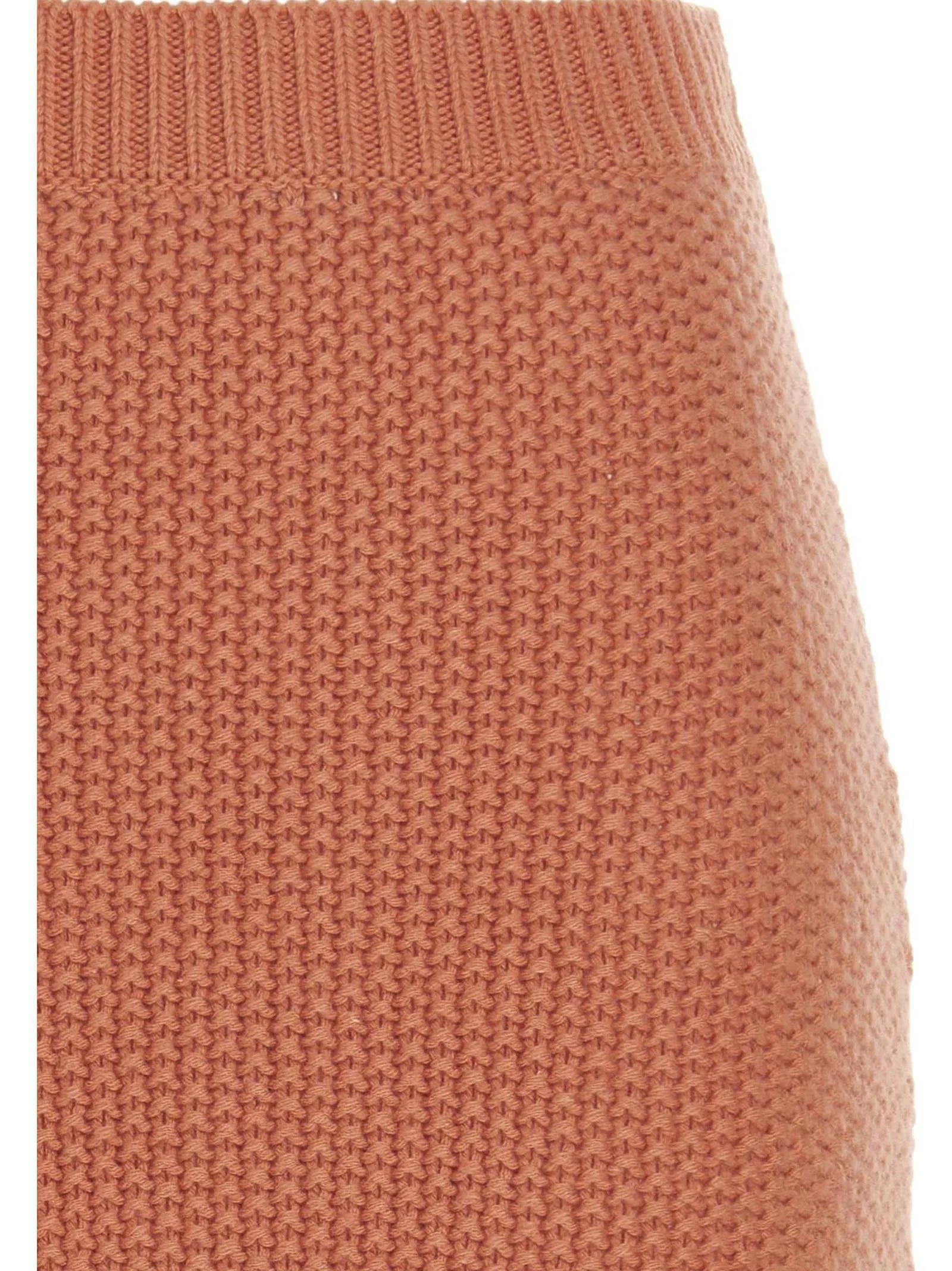 Chloé Orange Cashmere Mini Skirt - S