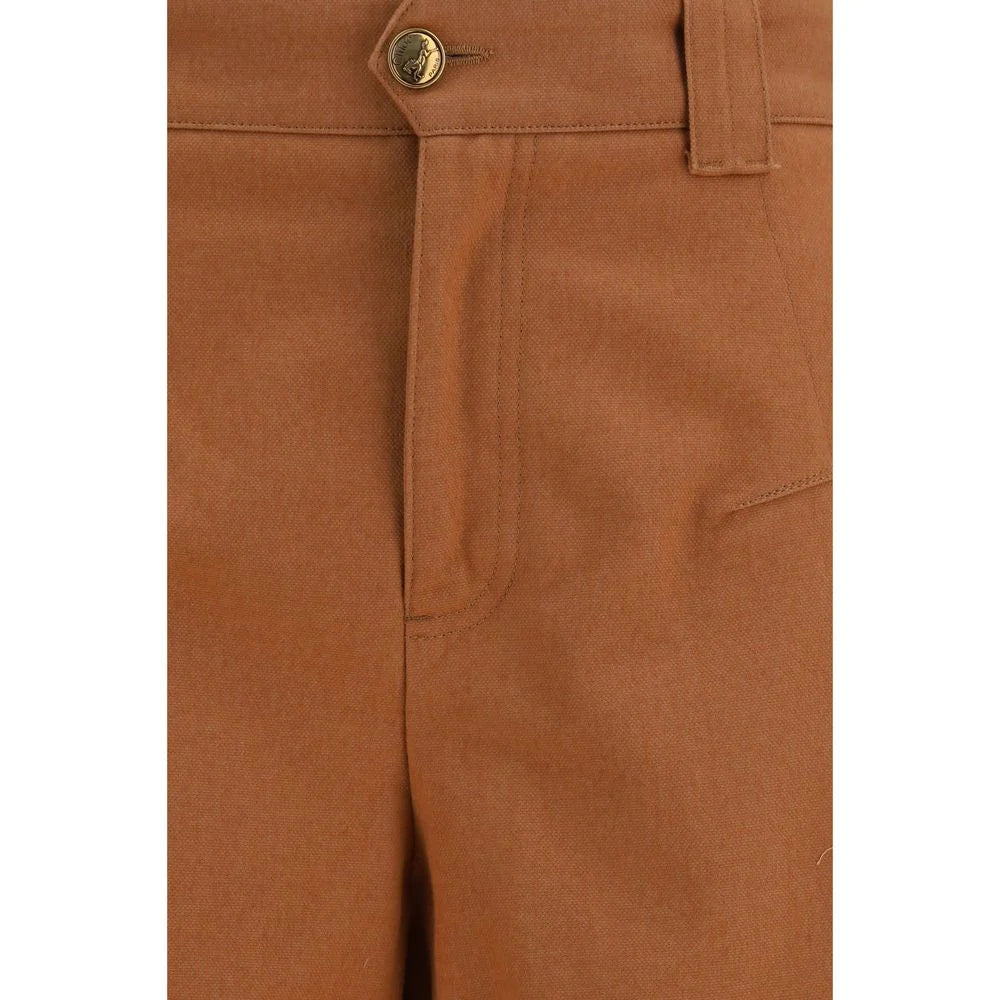 Chloé Orange Cotton Casual Pants - IT38 | S