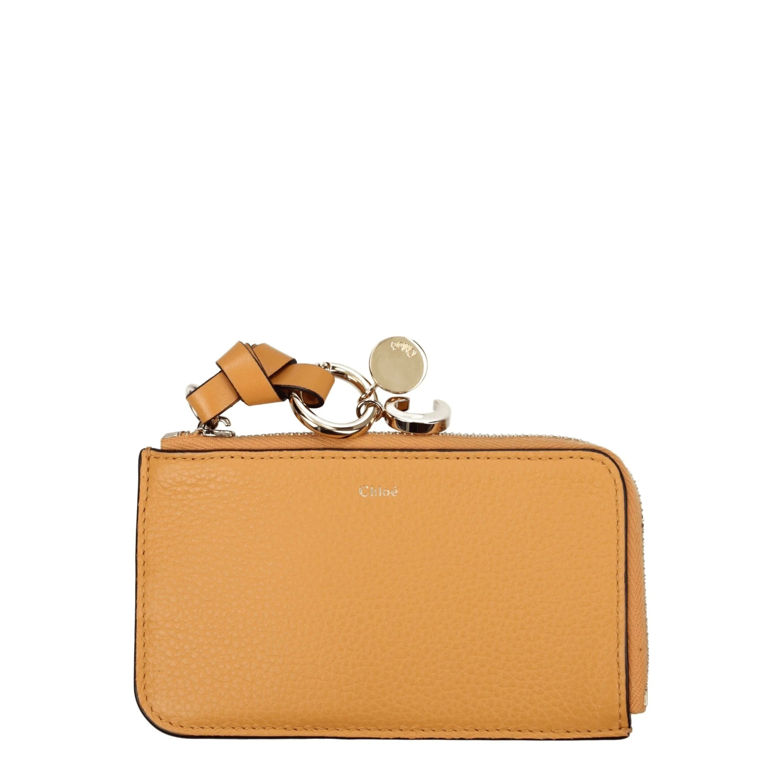 Chloé Orange Leather Wallets - Wallets